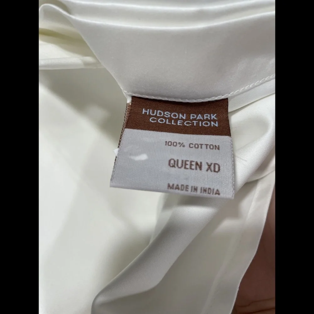 NIB [ QUEEN ] 600TC Cotton Extra Deep Flat Sheet for Hudson‎ Park